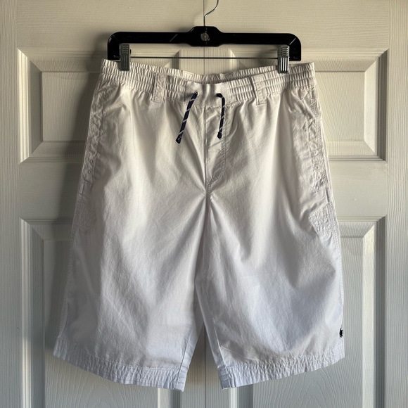Polo Ralph Lauren Cotton Chino Drawstring Short White Youth 20 Vacay Coastal‎ - Picture 1 of 9